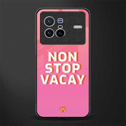 non stop vacay glass case for vivo x80 image
