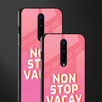 non stop vacay glass case for oneplus 8 image-2