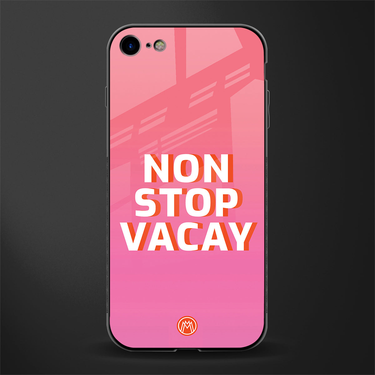 non stop vacay glass case for iphone se 2020 image