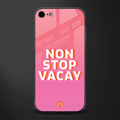 non stop vacay glass case for iphone 8 image