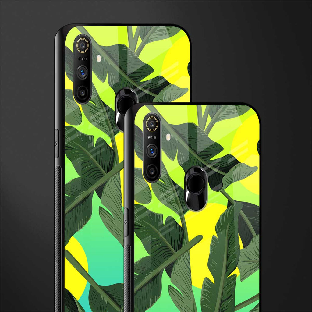 nostalgic floral glass case for realme narzo 10a