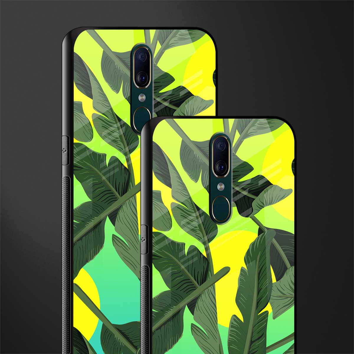 nostalgic floral glass case for oppo a9