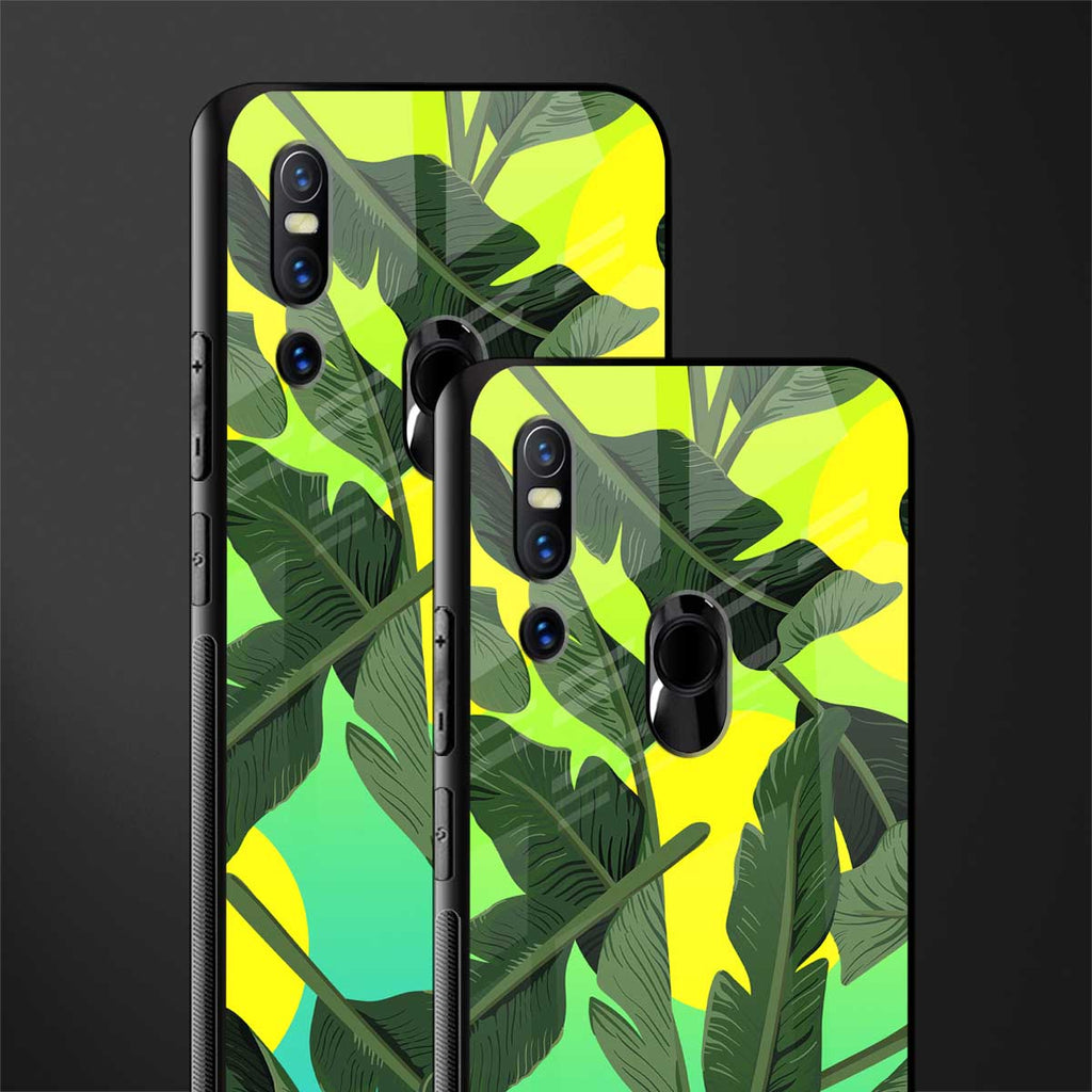 nostalgic floral glass case for vivo v15
