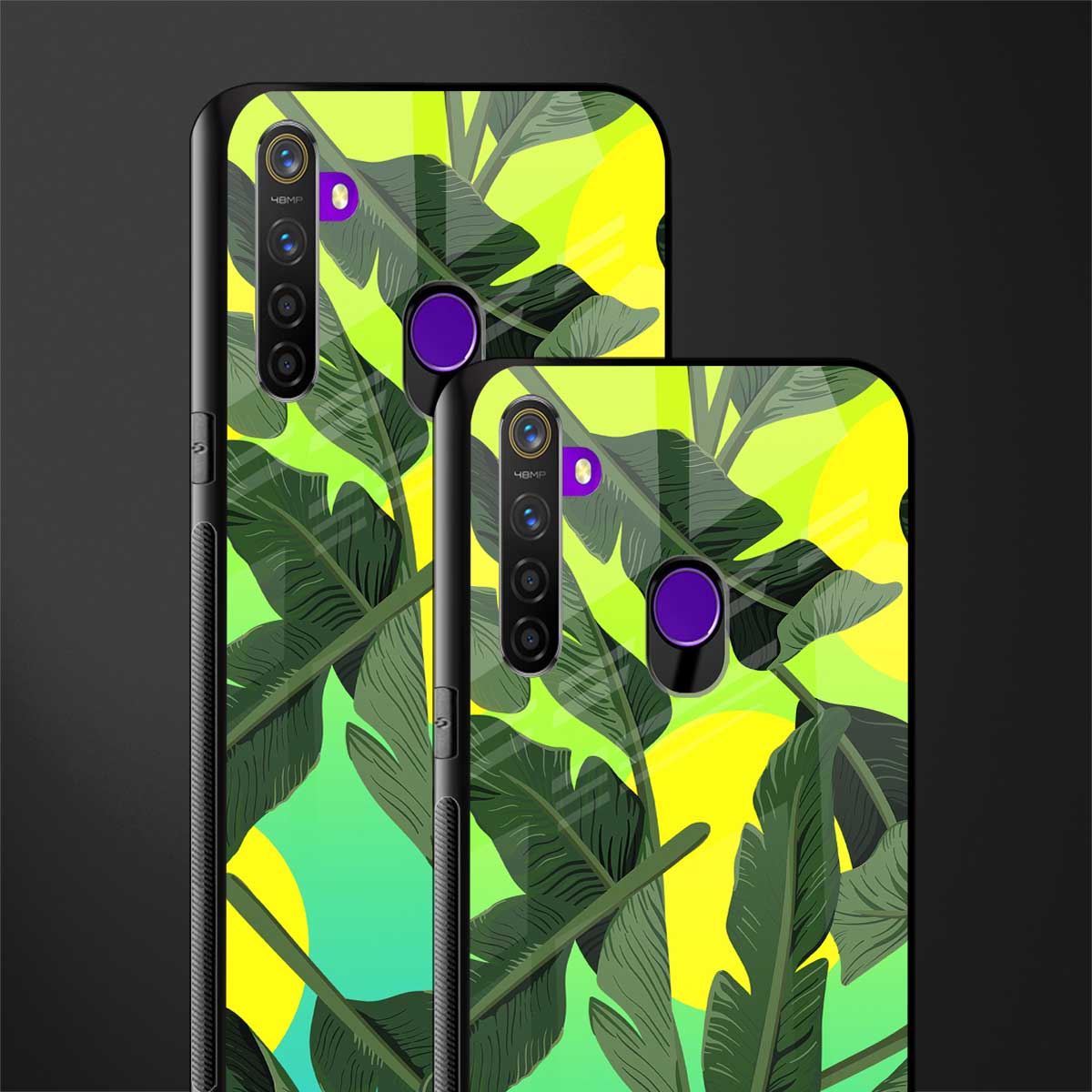 nostalgic floral glass case for realme 5i
