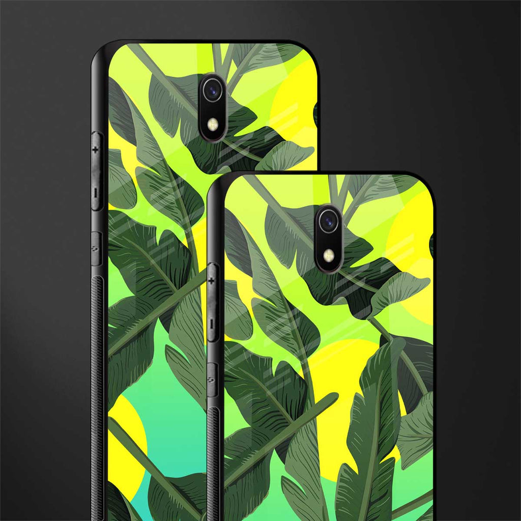 nostalgic floral glass case for redmi 8a image-2