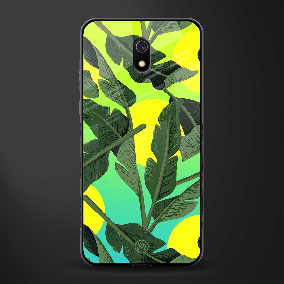 nostalgic floral glass case for redmi 8a image