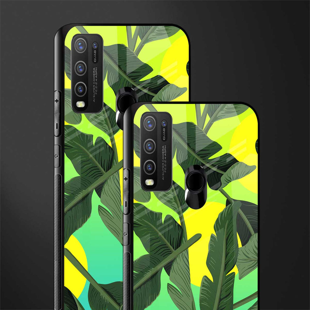 nostalgic floral glass case for vivo y50 image-2