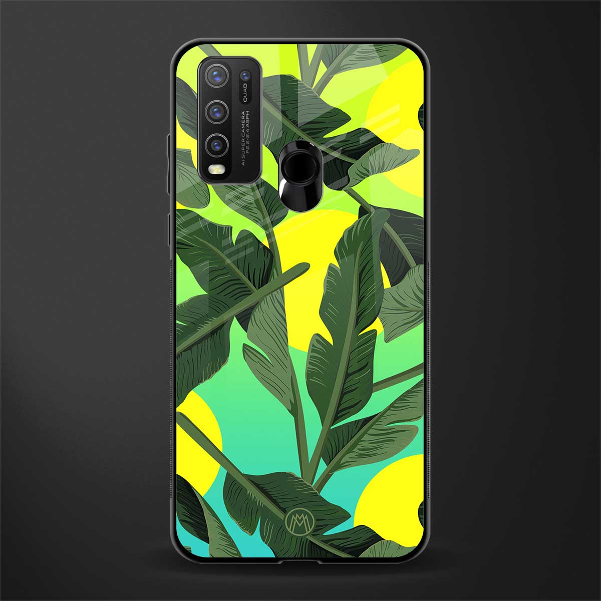 nostalgic floral glass case for vivo y50 image