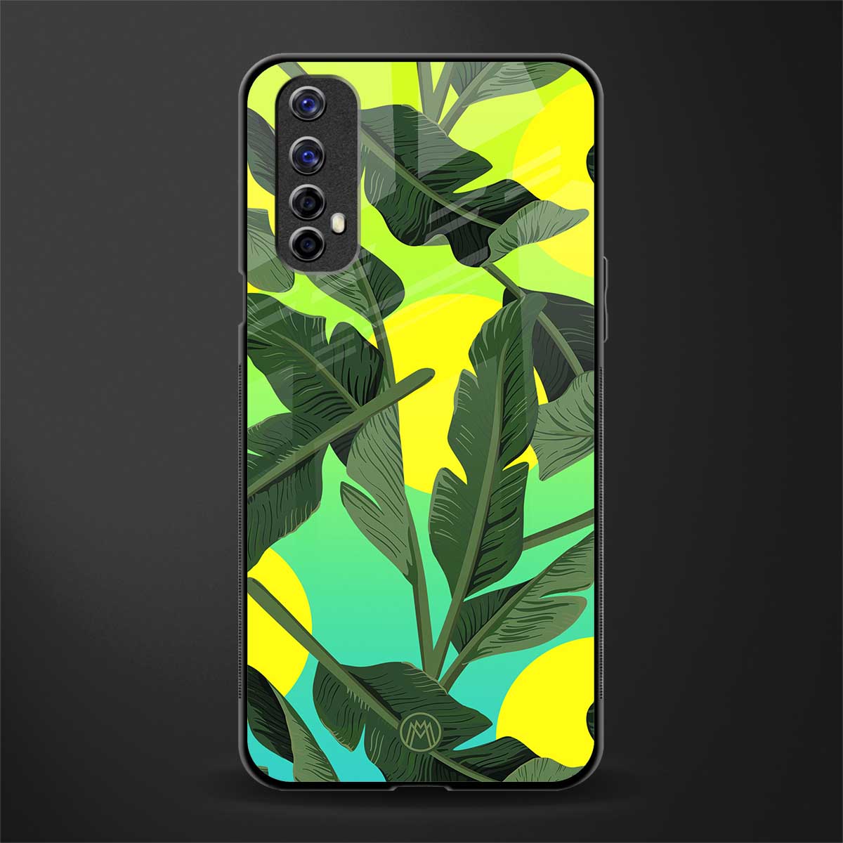 nostalgic floral glass case for realme 7 image