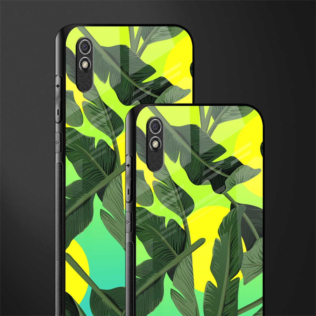 nostalgic floral glass case for redmi 9a image-2