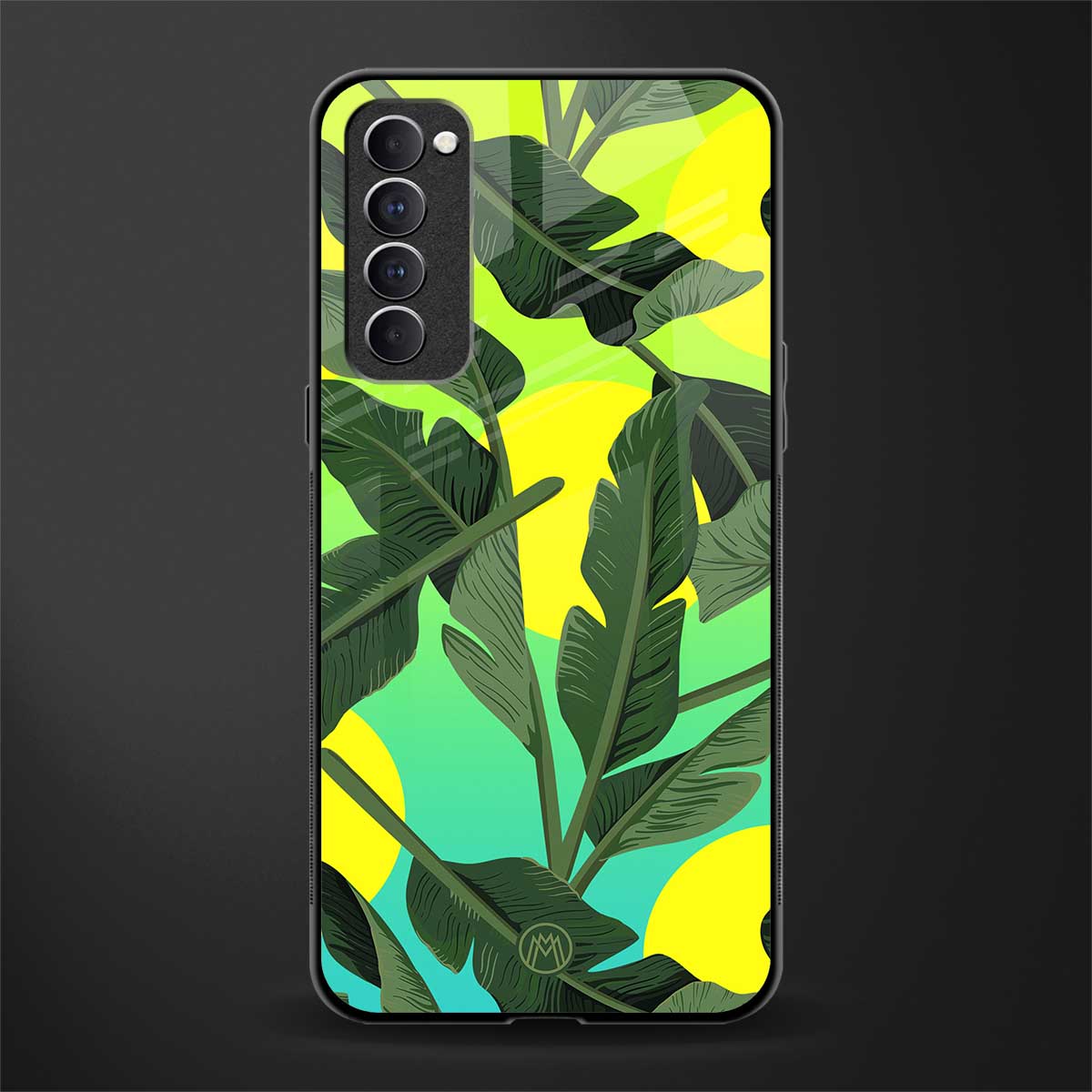 nostalgic floral glass case for oppo reno 4 pro image