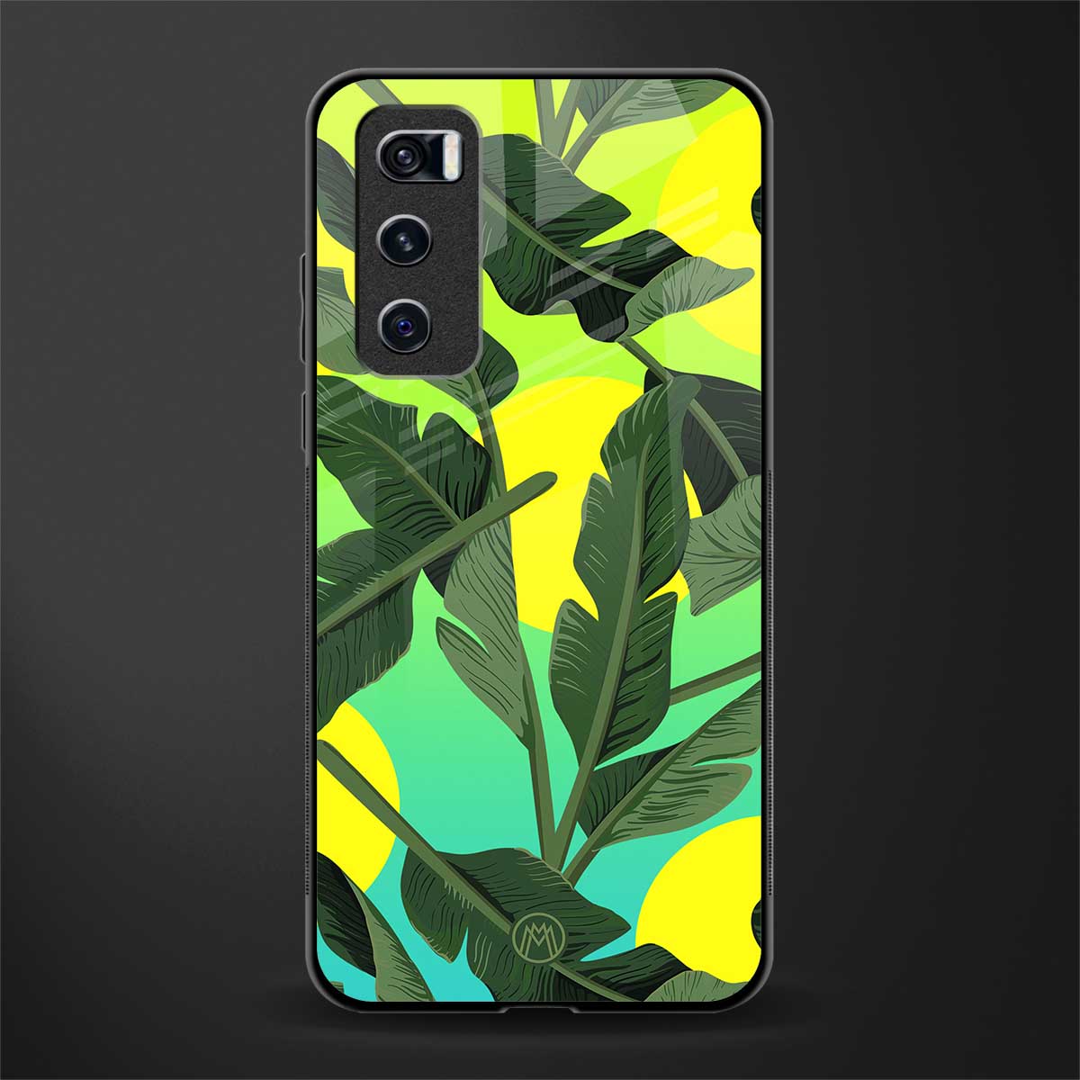 nostalgic floral glass case for vivo v20 se image