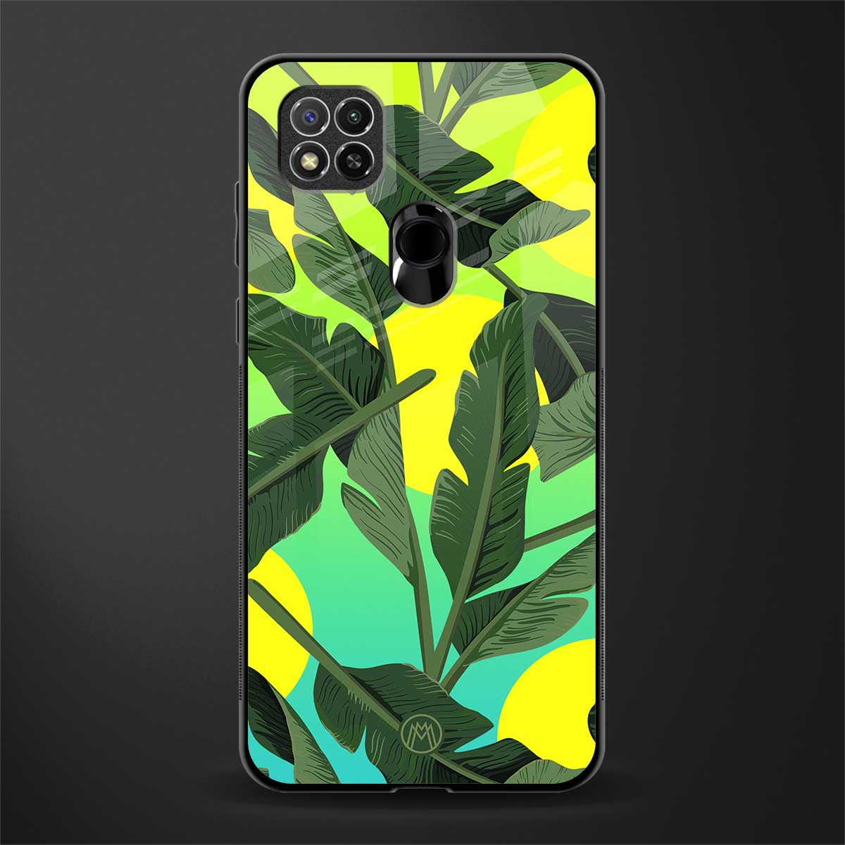 nostalgic floral glass case for redmi 9c image