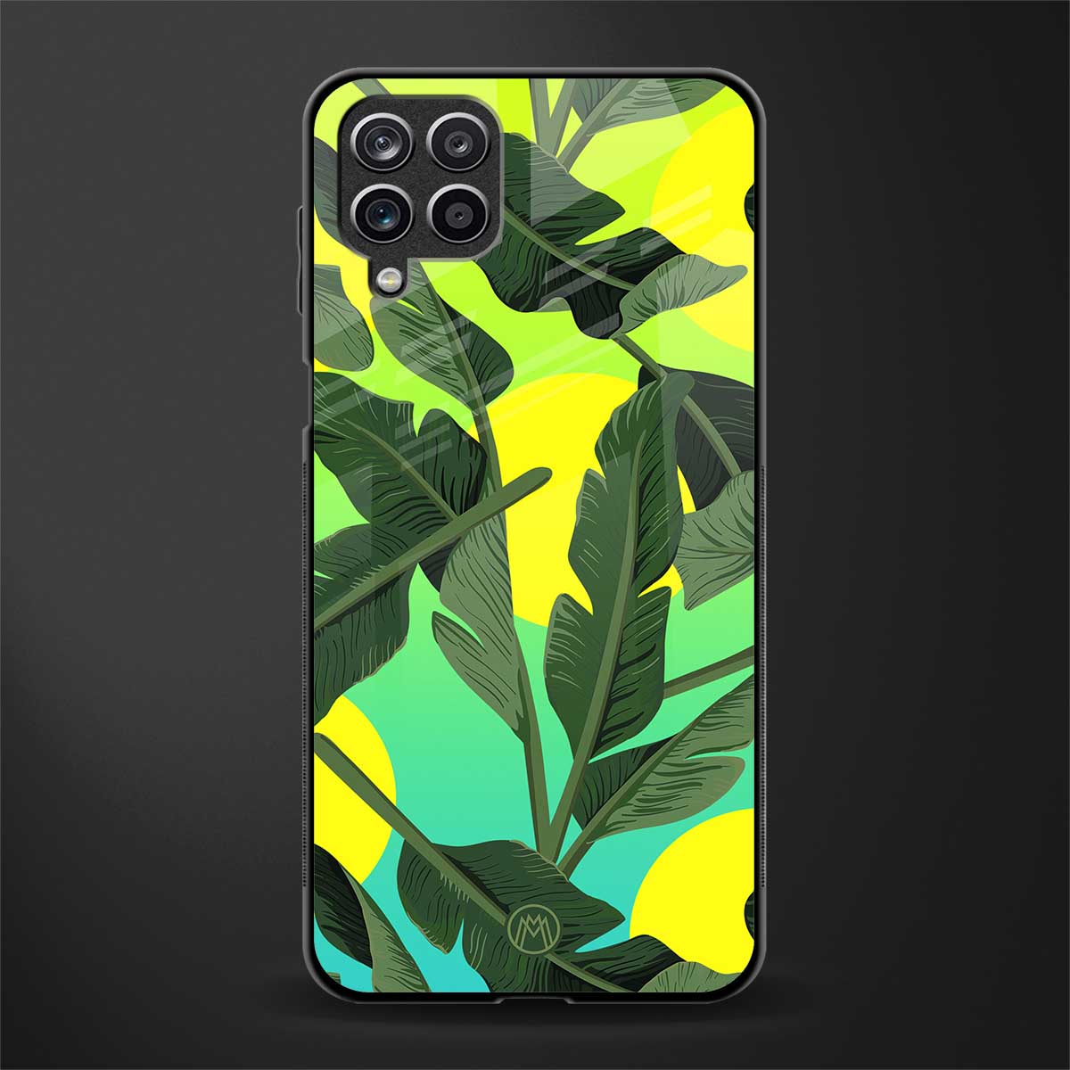 nostalgic floral glass case for samsung galaxy f12 image