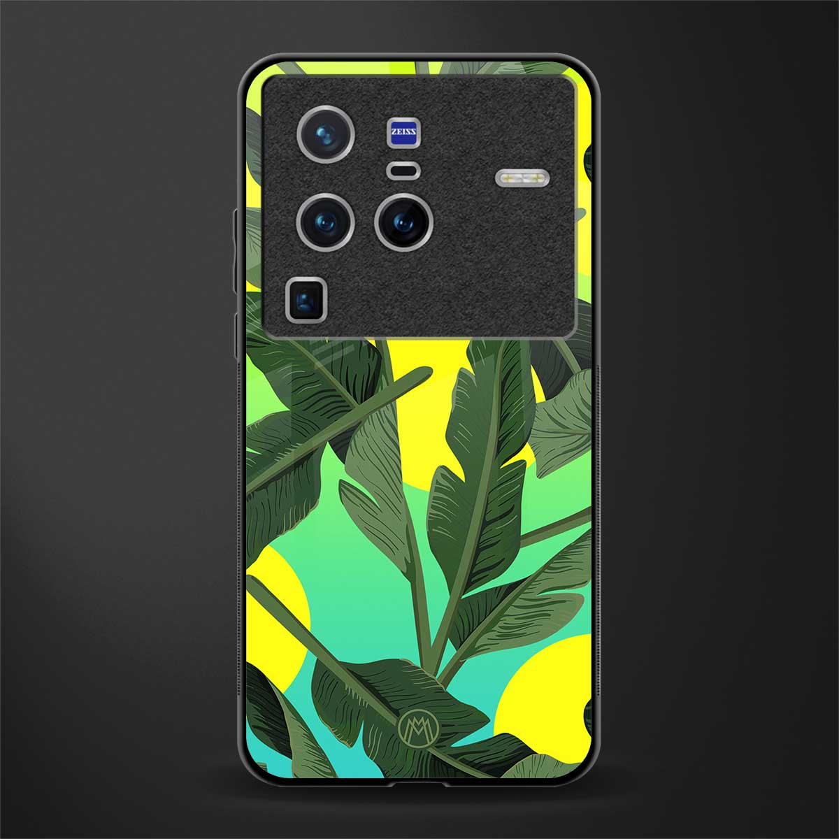 nostalgic floral glass case for vivo x80 pro 5g image