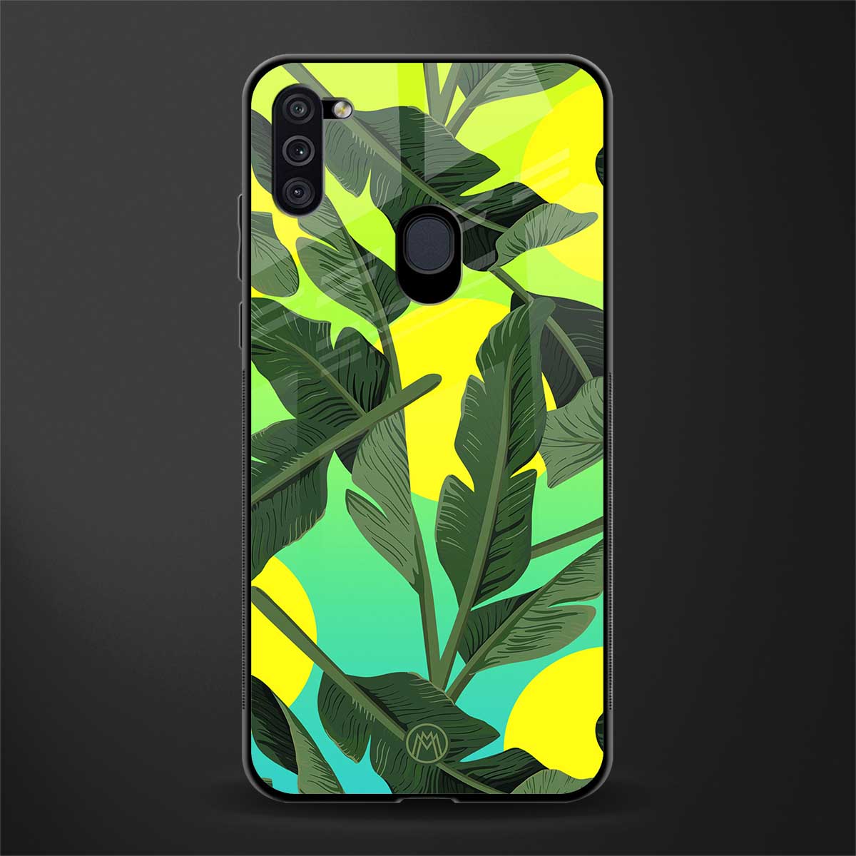 nostalgic floral glass case for samsung a11 image