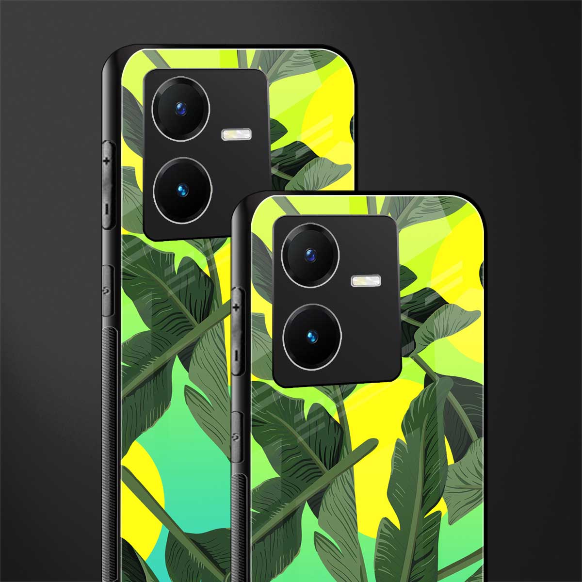 nostalgic floral back phone cover | glass case for vivo y22