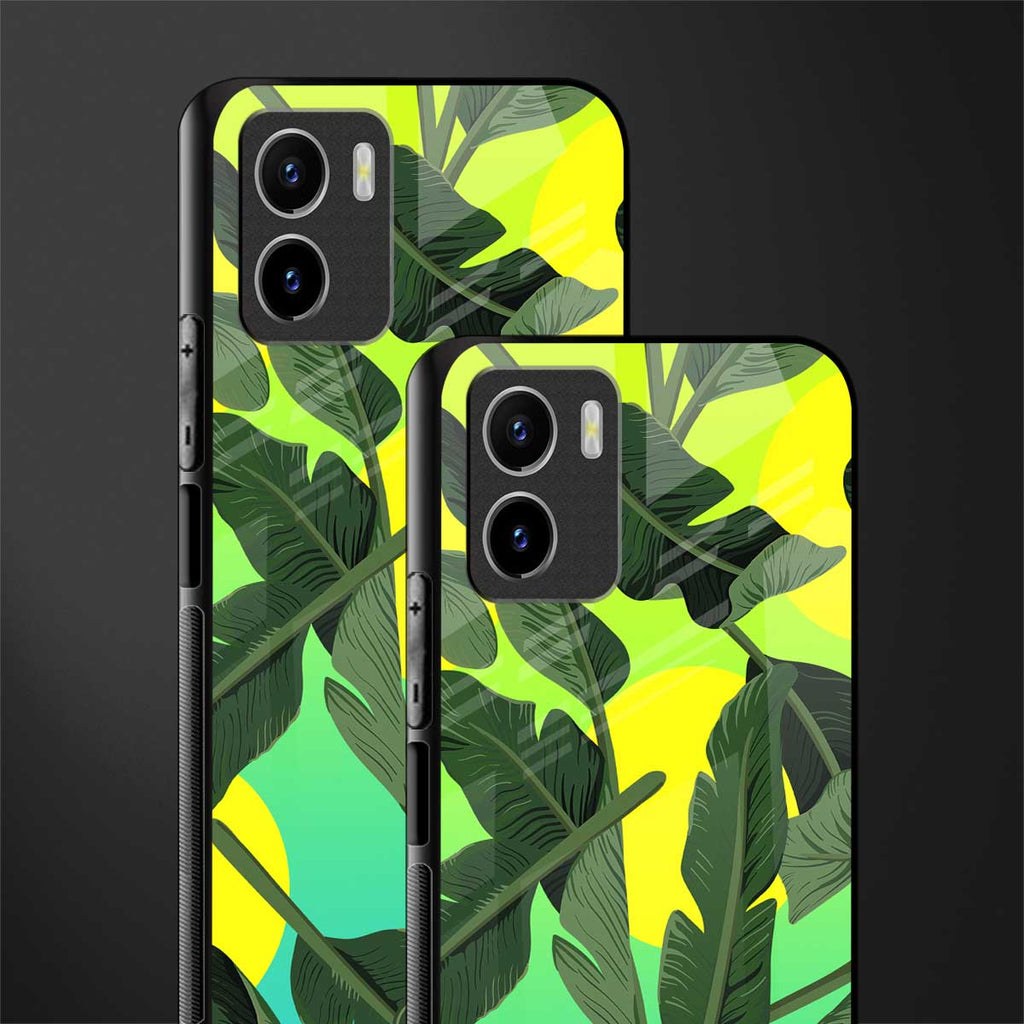 nostalgic floral back phone cover | glass case for vivo y72