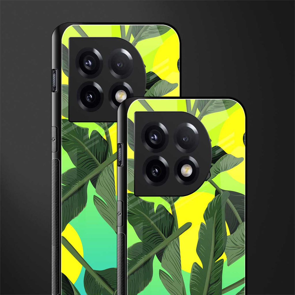 nostalgic floral back phone cover | glass case for oneplus 11