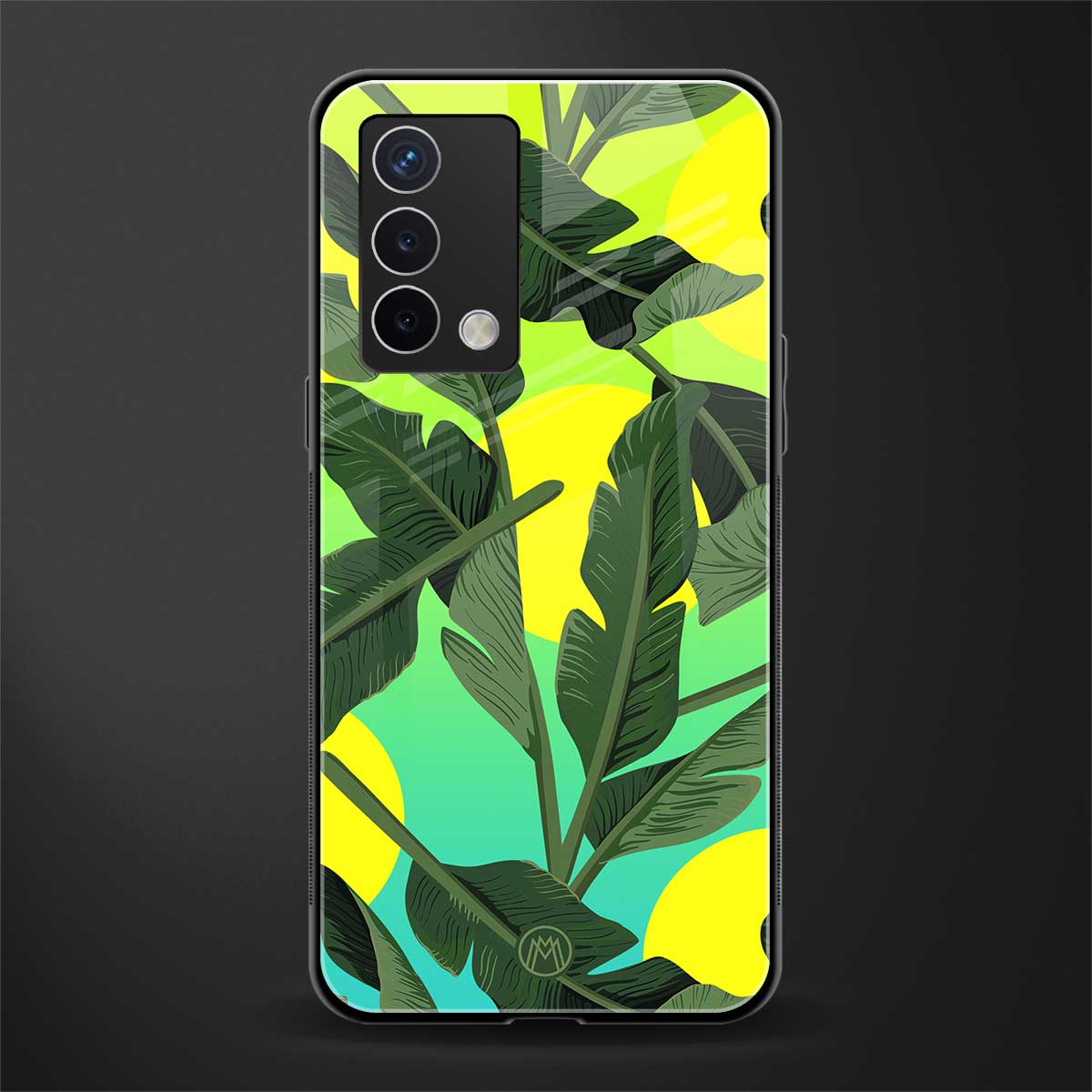 nostalgic floral back phone cover | glass case for oppo a74 4g