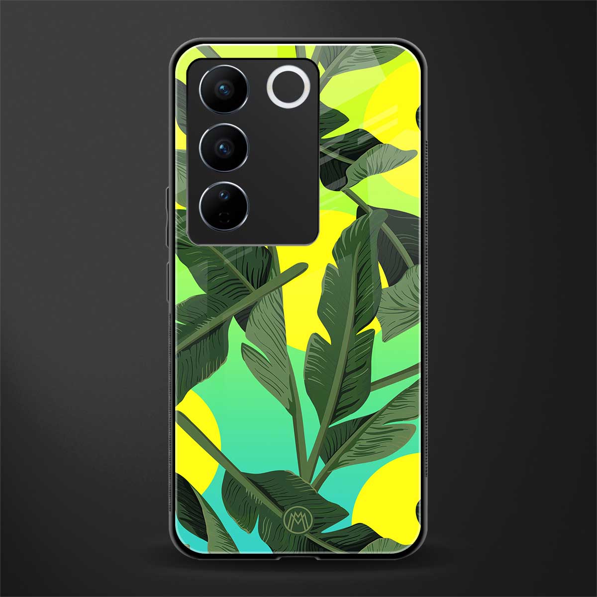 nostalgic floral back phone cover | glass case for vivo v27 pro 5g