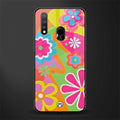 nostalgic wildflower y2k glass case for vivo u20 image