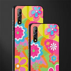 nostalgic wildflower y2k glass case for vivo s1 image-2