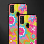 nostalgic wildflower y2k glass case for samsung galaxy m30s image-2