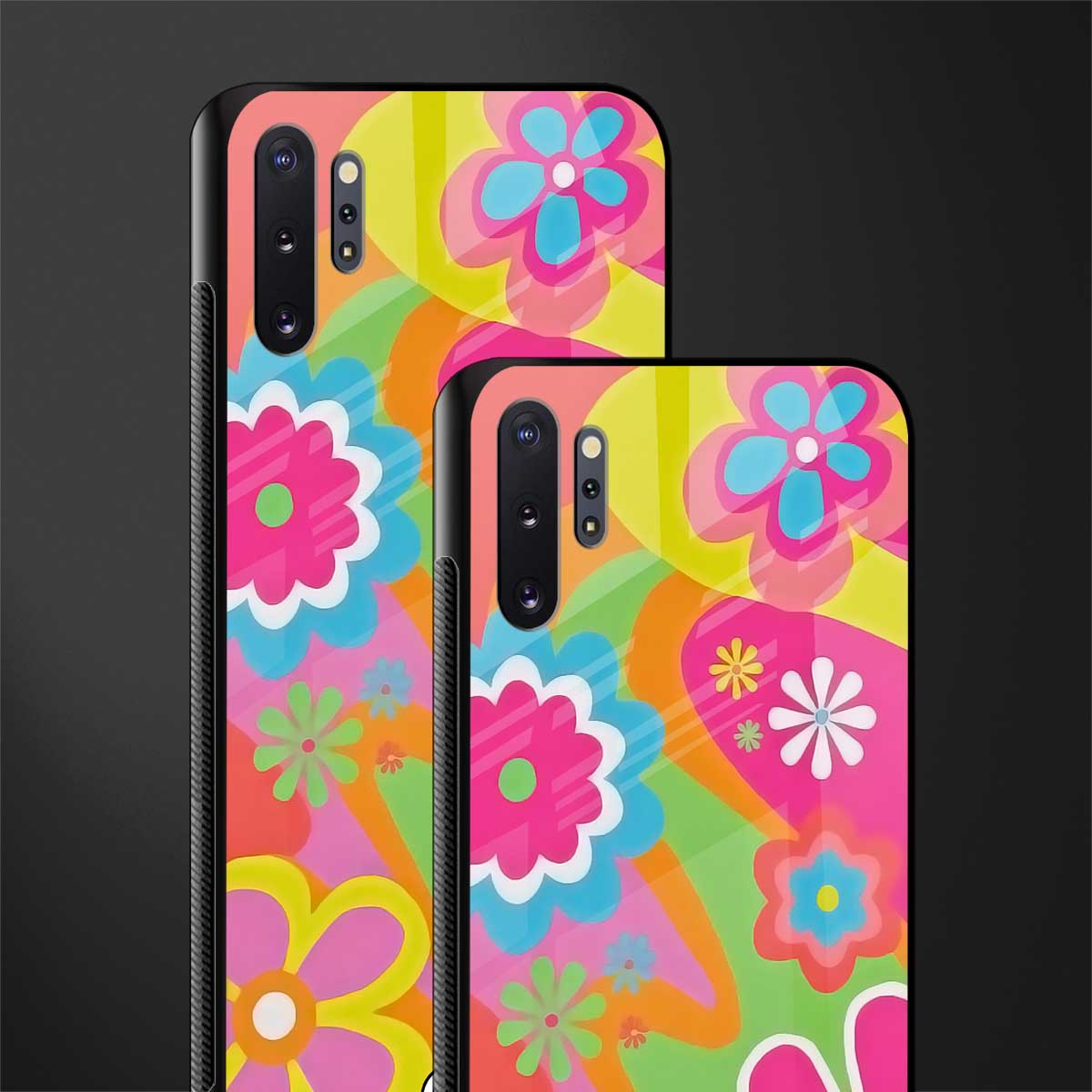 nostalgic wildflower y2k glass case for samsung galaxy note 10 plus image-2