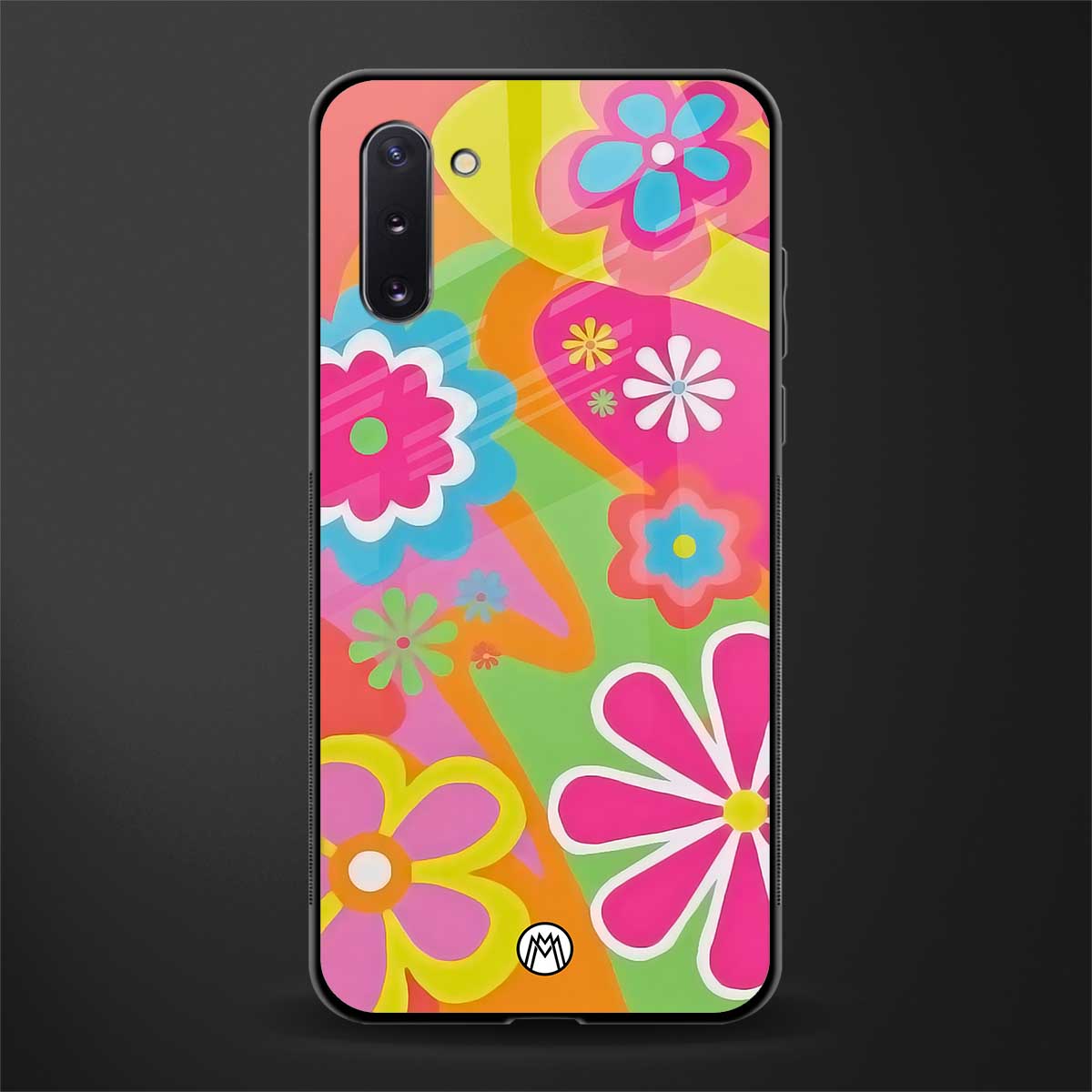 nostalgic wildflower y2k glass case for samsung galaxy note 10 image