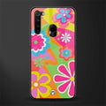 nostalgic wildflower y2k glass case for redmi note 8 image