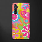 nostalgic wildflower y2k glass case for realme 6 pro image