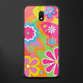 nostalgic wildflower y2k glass case for redmi 8a image
