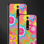 nostalgic wildflower y2k glass case for redmi k20 pro image-2