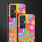 nostalgic wildflower y2k glass case for vivo x70 pro plus image-2