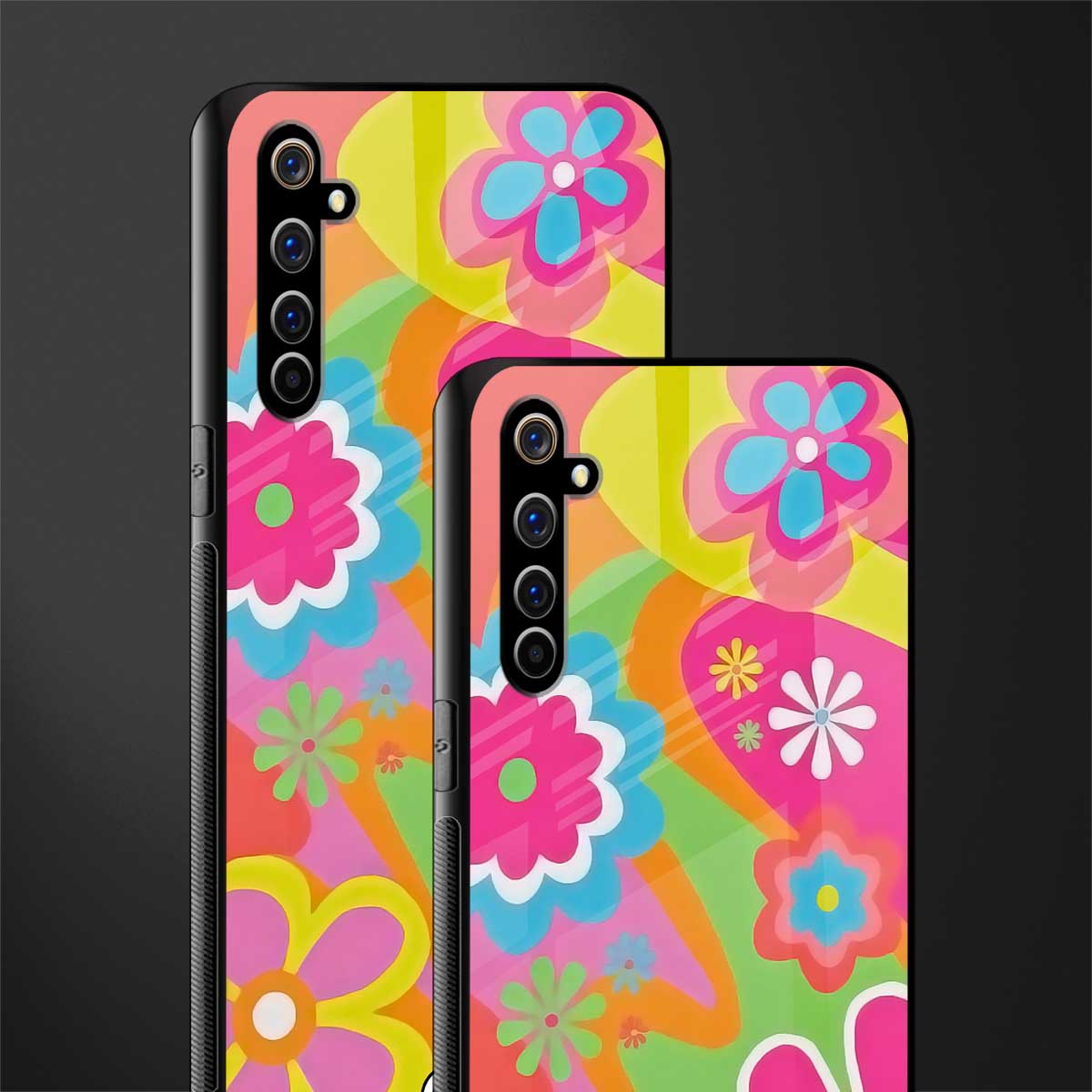 nostalgic wildflower y2k glass case for realme x50 pro image-2