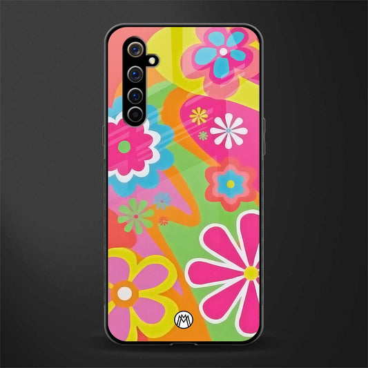 nostalgic wildflower y2k glass case for realme x50 pro image