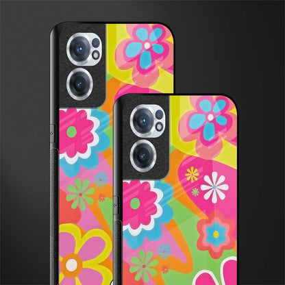 nostalgic wildflower y2k glass case for oneplus nord ce 2 5g image-2
