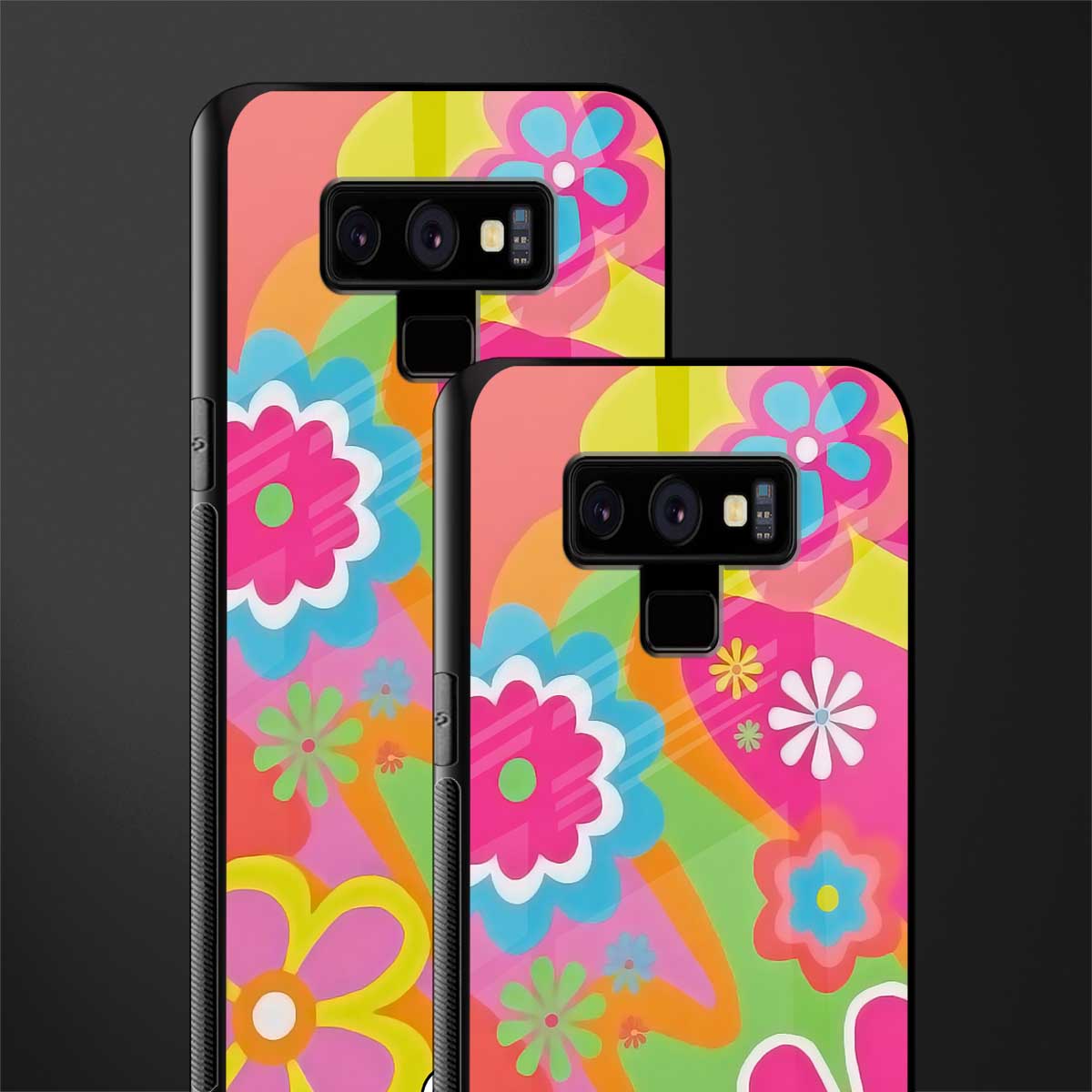 nostalgic wildflower y2k glass case for samsung galaxy note 9 image-2