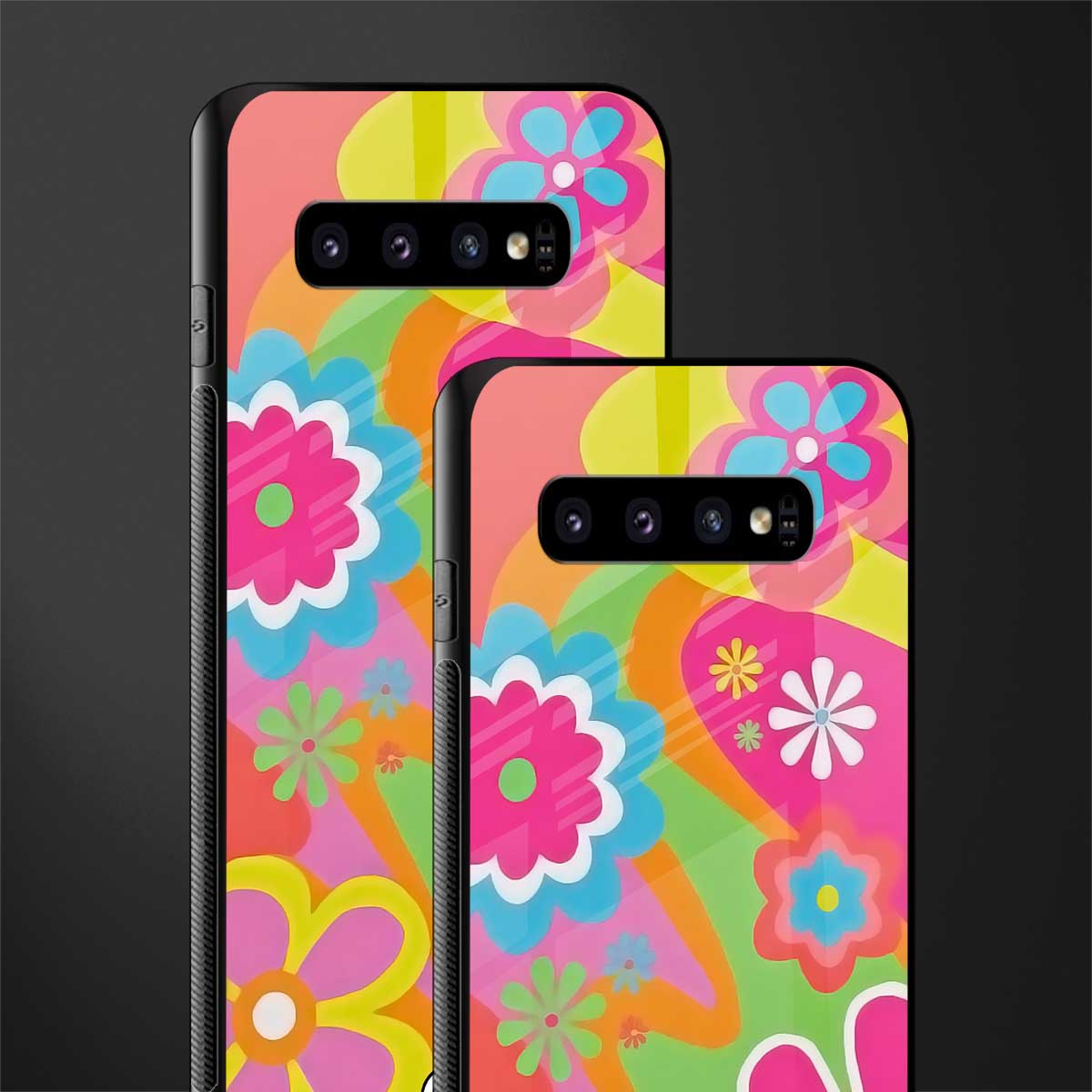 nostalgic wildflower y2k glass case for samsung galaxy s10 image-2