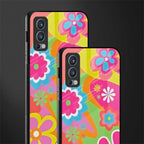 nostalgic wildflower y2k glass case for oneplus nord 2 5g image-2