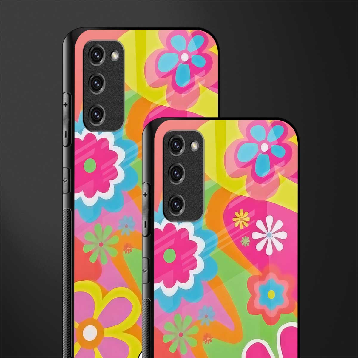 nostalgic wildflower y2k glass case for samsung galaxy s20 fe image-2