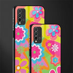 nostalgic wildflower y2k glass case for redmi 9 power image-2