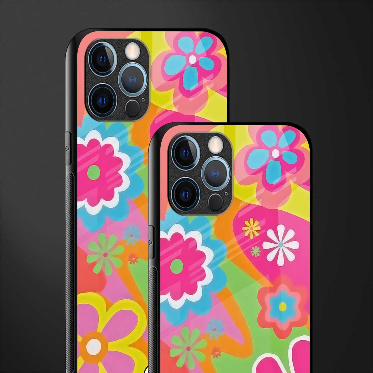 nostalgic wildflower y2k glass case for iphone 12 pro max image-2