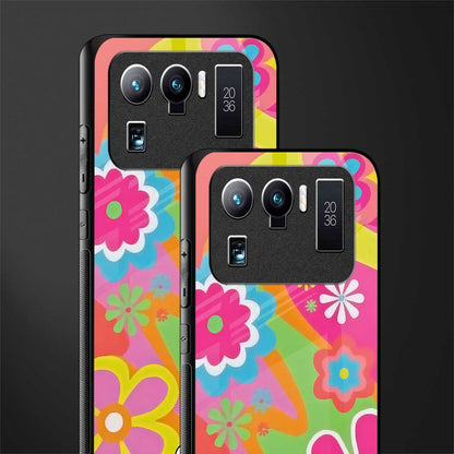 nostalgic wildflower y2k glass case for mi 11 ultra 5g image-2