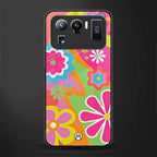 nostalgic wildflower y2k glass case for mi 11 ultra 5g image
