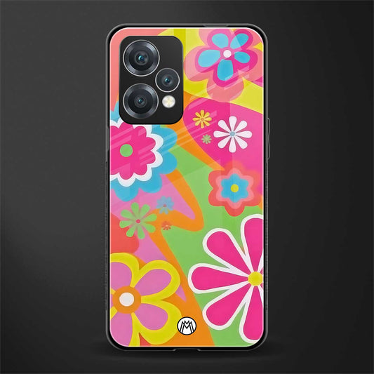 nostalgic wildflower y2k back phone cover | glass case for oneplus nord ce 2 lite 5g