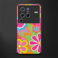 nostalgic wildflower y2k glass case for vivo x80 pro 5g image