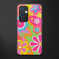 nostalgic wildflower y2k back phone cover | glass case for oneplus 9