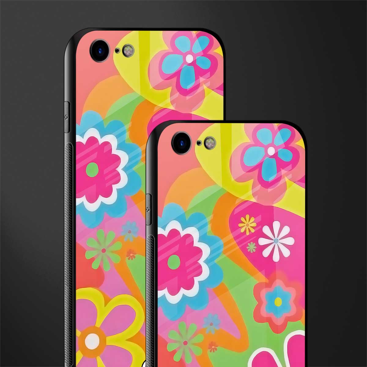 nostalgic wildflower y2k glass case for iphone 8 image-2